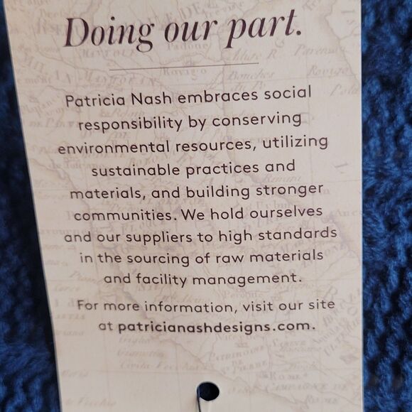 NEW Patricia Nash Oversized Fringe Scarf Blue Cable Knit Shawl 26x88 Chunky Wrap - Picture 6 of 7